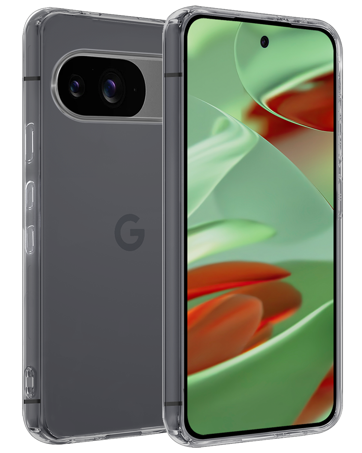 BASEY. Hoesje Geschikt voor Google Pixel 9 Hoesje Siliconen Case Hoes - Hoes Geschikt voor Google Pixel 9 Hoes Cover Case - Transparant
