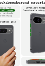 BASEY. Hoesje Geschikt voor Google Pixel 9 Hoesje Siliconen Case Hoes - Hoes Geschikt voor Google Pixel 9 Hoes Cover Case - Transparant