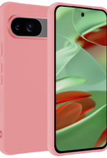 BASEY. Hoesje Geschikt voor Google Pixel 9 Hoesje Siliconen Case Hoes - Hoes Geschikt voor Google Pixel 9 Hoes Cover Case - Lichtroze