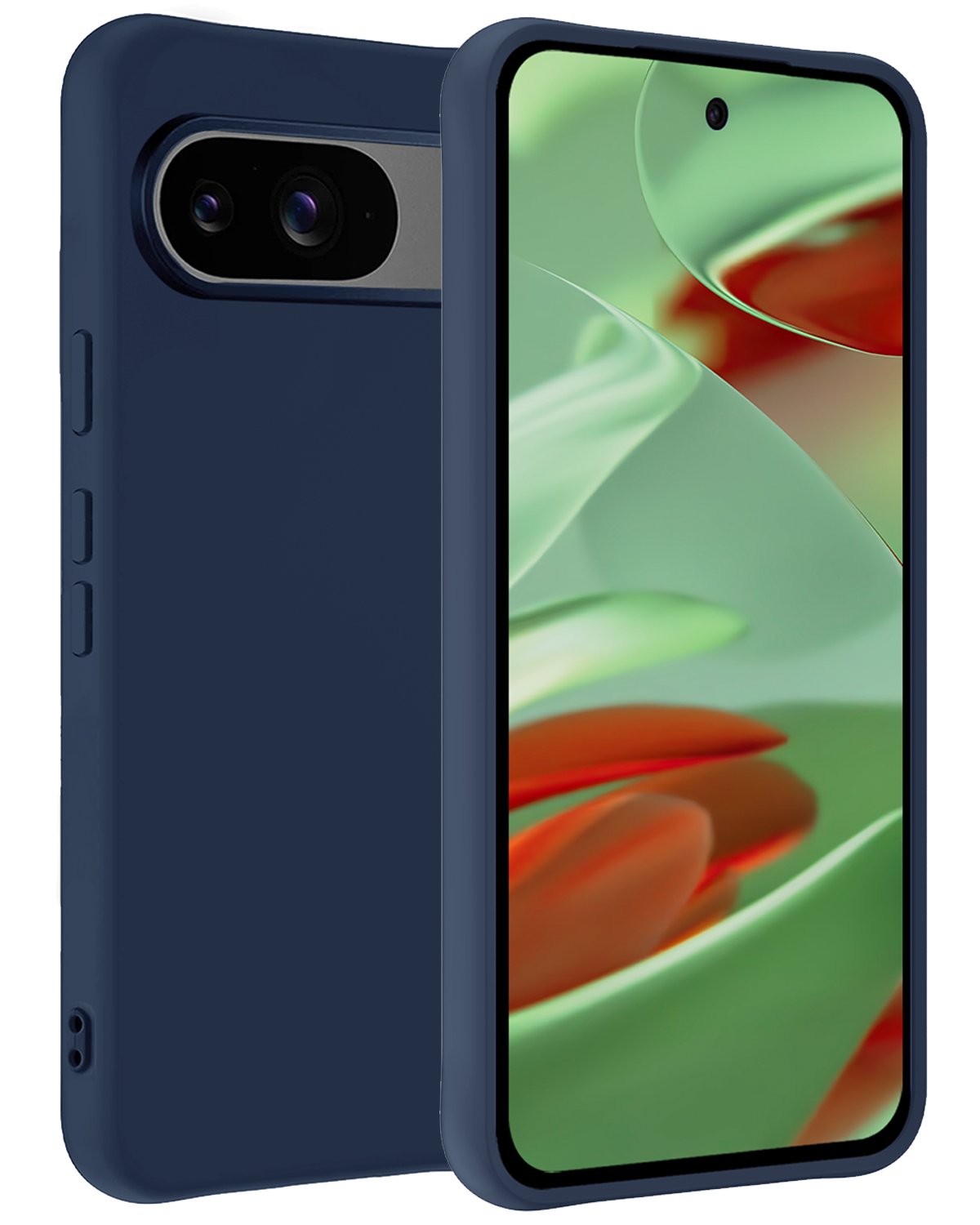 BASEY. Hoesje Geschikt voor Google Pixel 9 Hoesje Siliconen Case Hoes - Hoes Geschikt voor Google Pixel 9 Hoes Cover Case - Donkerblauw