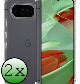BASEY. BASEY. Google Pixel 9 Pro Hoesje Shockproof - Transparant - 2 PACK