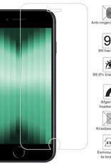 Forterra Hoesje Geschikt voor iPhone 8 Pashouder Case Siliconen Hoes Met Koord Met Screenprotector - Hoes Geschikt voor iPhone 8 Met Telefoonkoord Hoesje Back Cover Met Pasjeshouder - Transparant