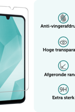Forterra Hoesje Geschikt voor Samsung A16 Case Siliconen Hoes Met 2x Screenprotector - Hoes Geschikt voor Samsung Galaxy A16 Hoesje Back Cover - Lila