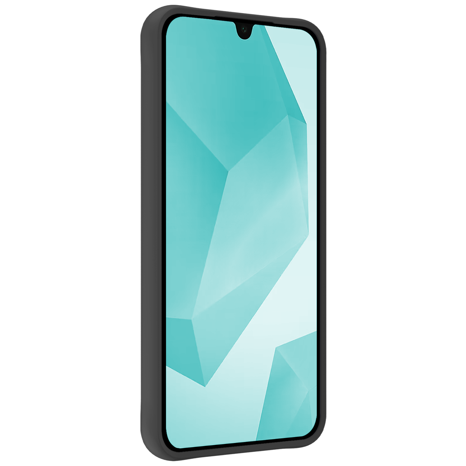 Forterra Hoesje Geschikt voor Samsung A16 Case Siliconen Hoes Met Screenprotector - Hoes Geschikt voor Samsung Galaxy A16 Hoesje Back Cover - Zwart