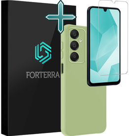 Forterra Forterra Samsung Galaxy A16 Hoesje Siliconen Met Screenprotector - Groen