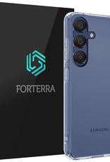 Forterra Hoesje Geschikt voor Samsung A16 Case Siliconen Hoes - Hoes Geschikt voor Samsung Galaxy A16 Hoesje Back Cover - Transparant