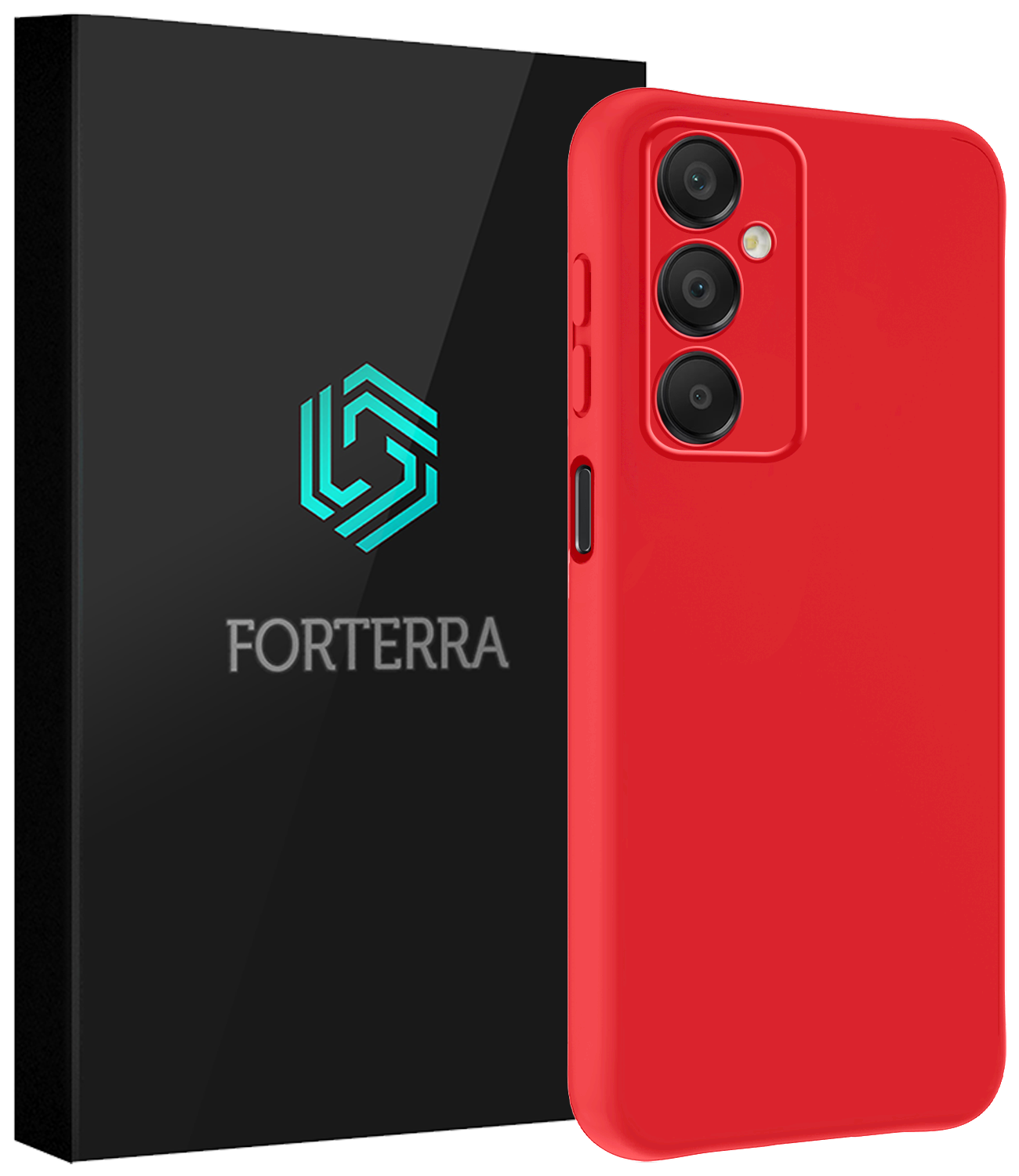 Forterra Hoesje Geschikt voor Samsung A16 Case Siliconen Hoes - Hoes Geschikt voor Samsung Galaxy A16 Hoesje Back Cover - Rood