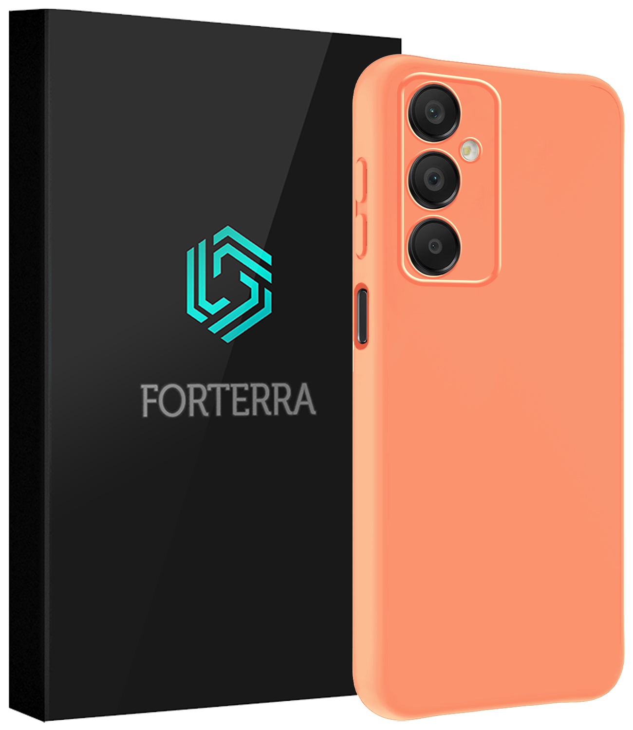 Forterra Hoesje Geschikt voor Samsung A16 Case Siliconen Hoes - Hoes Geschikt voor Samsung Galaxy A16 Hoesje Back Cover - Perzik