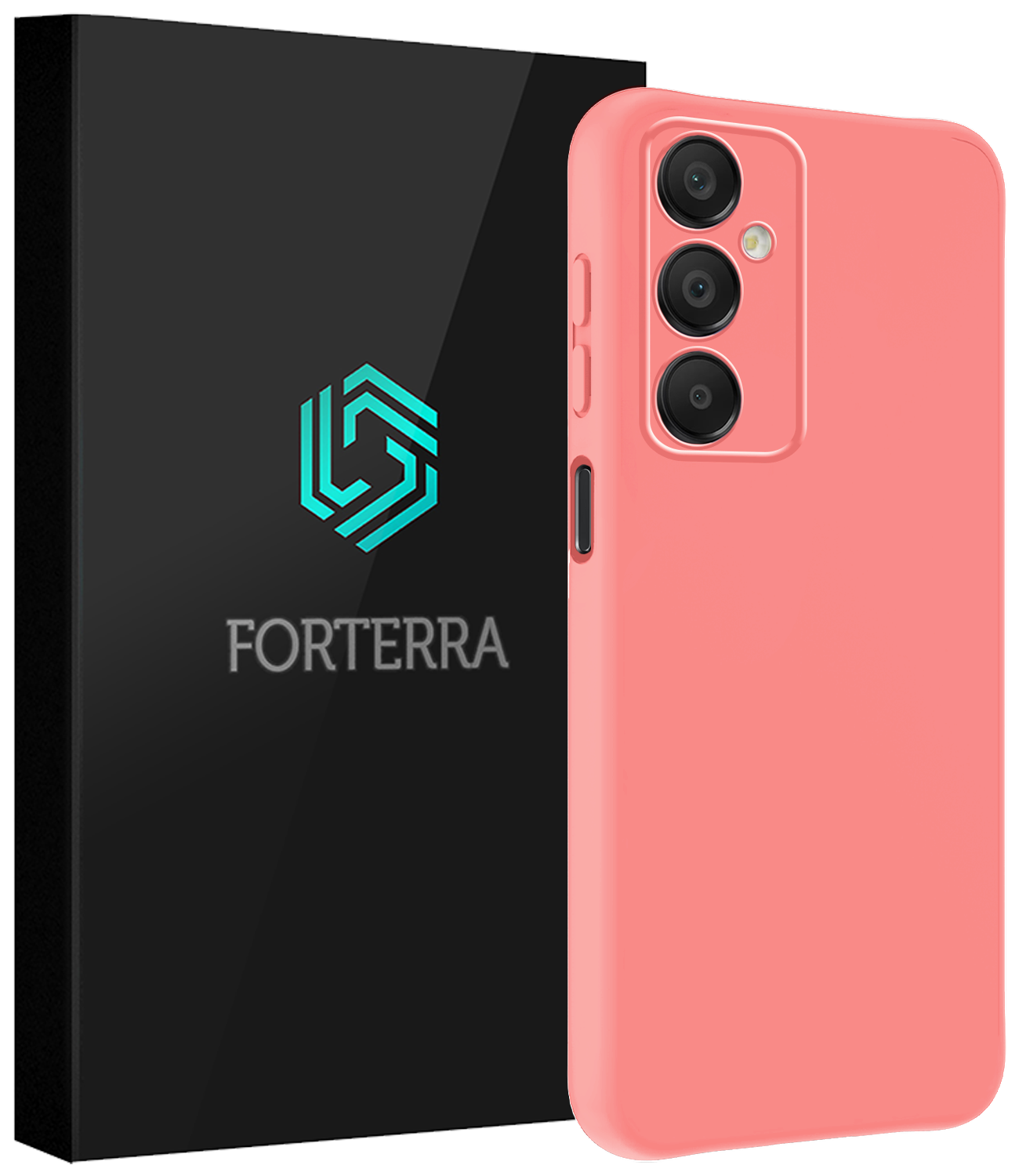 Forterra Hoesje Geschikt voor Samsung A16 Case Siliconen Hoes - Hoes Geschikt voor Samsung Galaxy A16 Hoesje Back Cover - Lichtroze