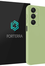 Forterra Hoesje Geschikt voor Samsung A16 Case Siliconen Hoes - Hoes Geschikt voor Samsung Galaxy A16 Hoesje Back Cover - Groen