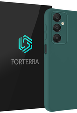 Forterra Hoesje Geschikt voor Samsung A16 Case Siliconen Hoes - Hoes Geschikt voor Samsung Galaxy A16 Hoesje Back Cover - Donkergroen