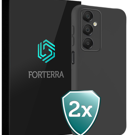 Forterra Forterra Samsung Galaxy A16 Hoesje Siliconen - Zwart - 2 PACK