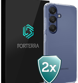 Forterra Forterra Samsung Galaxy A16 Hoesje Siliconen - Transparant - 2 PACK