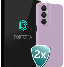 Forterra Forterra Samsung Galaxy A16 Hoesje Siliconen - Lila - 2 PACK