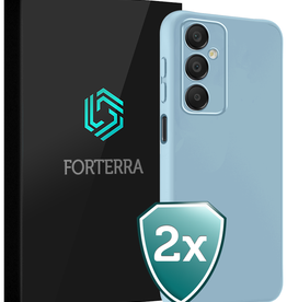 Forterra Forterra Samsung Galaxy A16 Hoesje Siliconen - Lichtblauw - 2 PACK