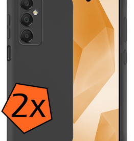 Nomfy Nomfy Samsung Galaxy A16 Hoesje Siliconen - Zwart - 2 PACK