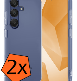 Nomfy Nomfy Samsung Galaxy A16 Hoesje Siliconen - Transparant - 2 PACK