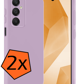 Nomfy Nomfy Samsung Galaxy A16 Hoesje Siliconen - Lila - 2 PACK