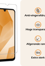 Nomfy Hoesje Geschikt voor Samsung A16 Hoesje Siliconen Cover Case Met Screenprotector - Hoes Geschikt voor Samsung Galaxy A16 Hoes Back Case - Transparant
