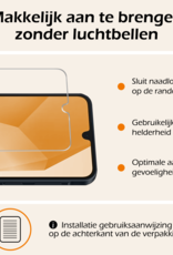 Nomfy Hoesje Geschikt voor Samsung A16 Hoesje Siliconen Cover Case Met Screenprotector - Hoes Geschikt voor Samsung Galaxy A16 Hoes Back Case - Transparant