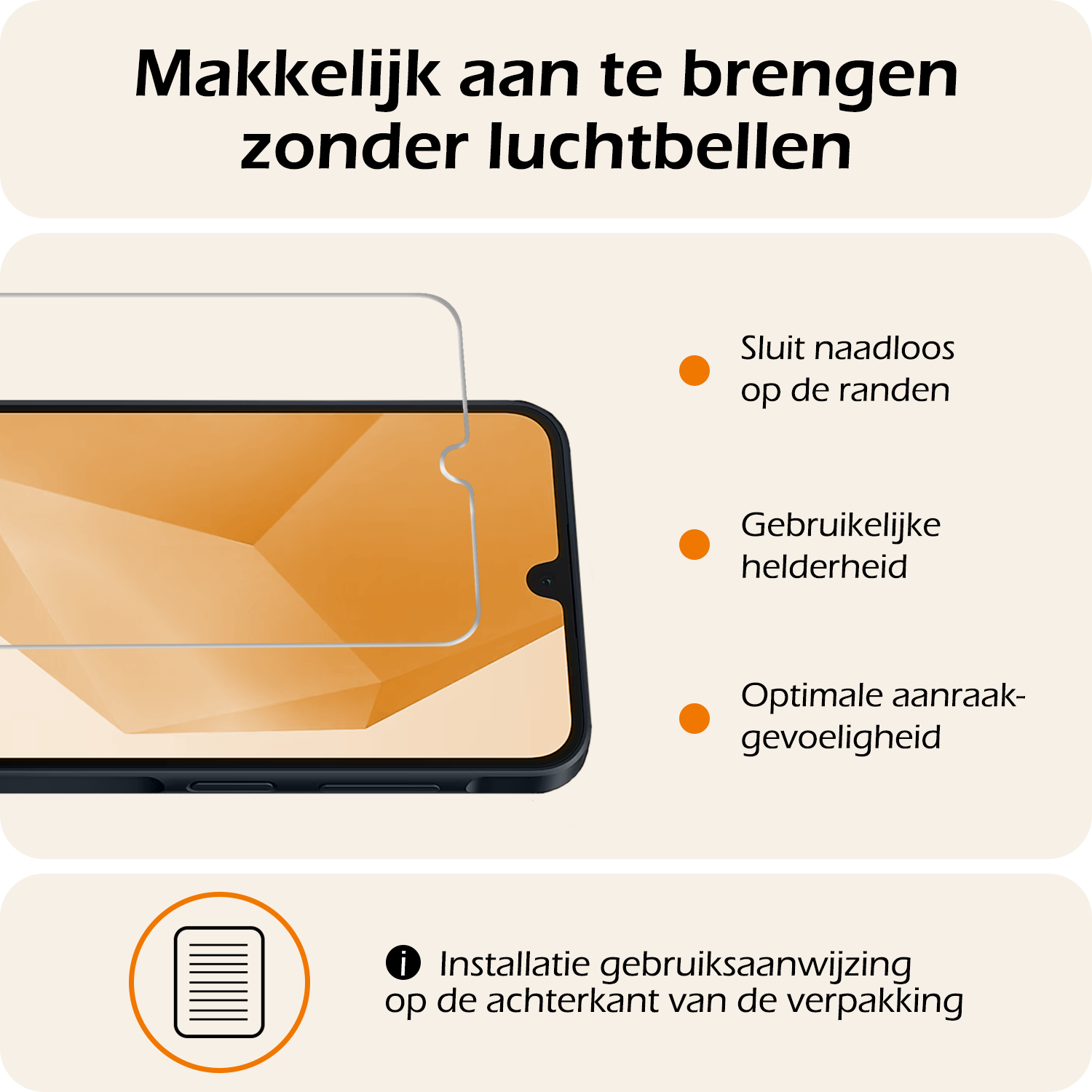 Nomfy Hoesje Geschikt voor Samsung A16 Hoesje Siliconen Cover Case Met Screenprotector - Hoes Geschikt voor Samsung Galaxy A16 Hoes Back Case - Transparant