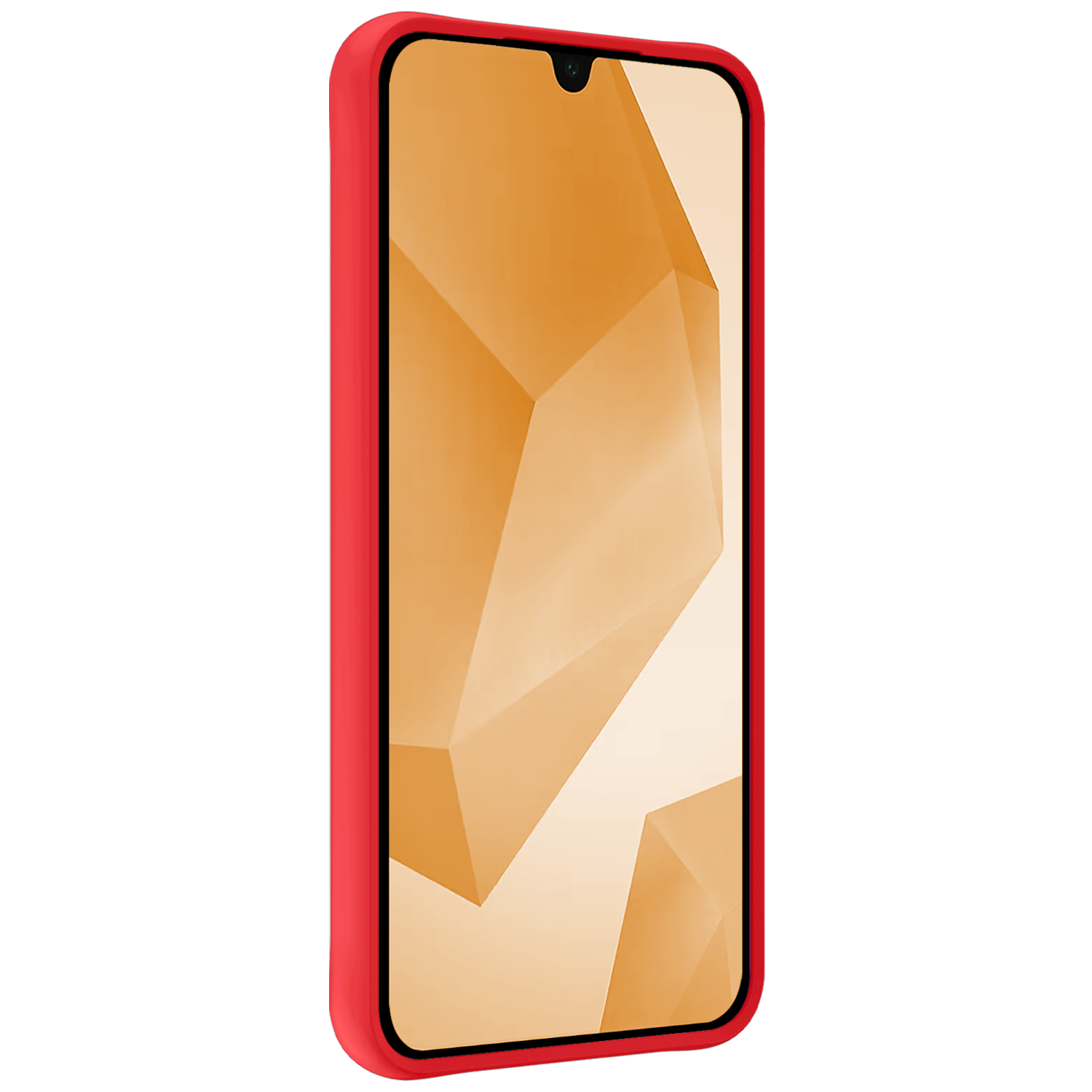 Nomfy Hoesje Geschikt voor Samsung A16 Hoesje Siliconen Cover Case Met Screenprotector - Hoes Geschikt voor Samsung Galaxy A16 Hoes Back Case - Rood