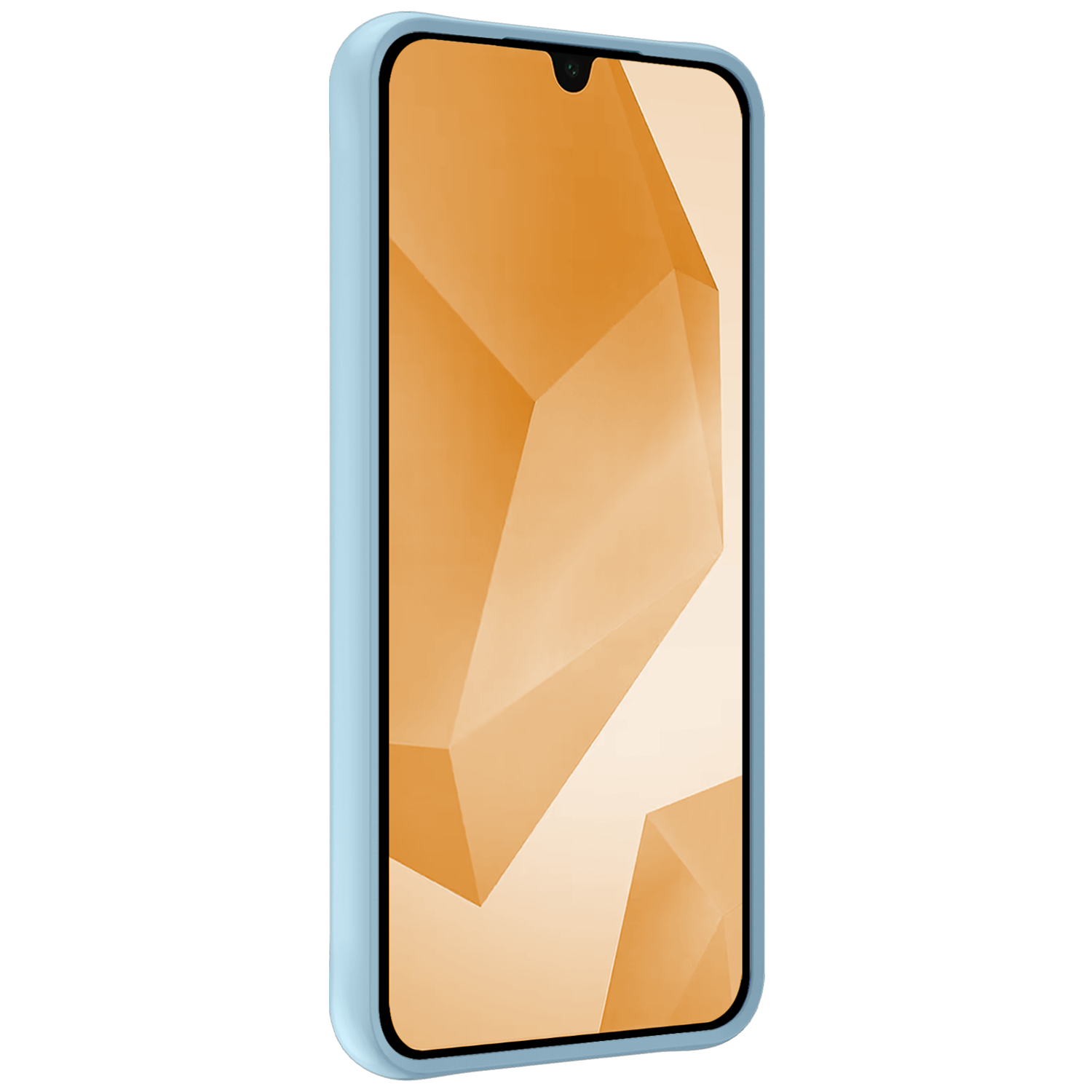 Nomfy Hoesje Geschikt voor Samsung A16 Hoesje Siliconen Cover Case Met Screenprotector - Hoes Geschikt voor Samsung Galaxy A16 Hoes Back Case - Lichtblauw