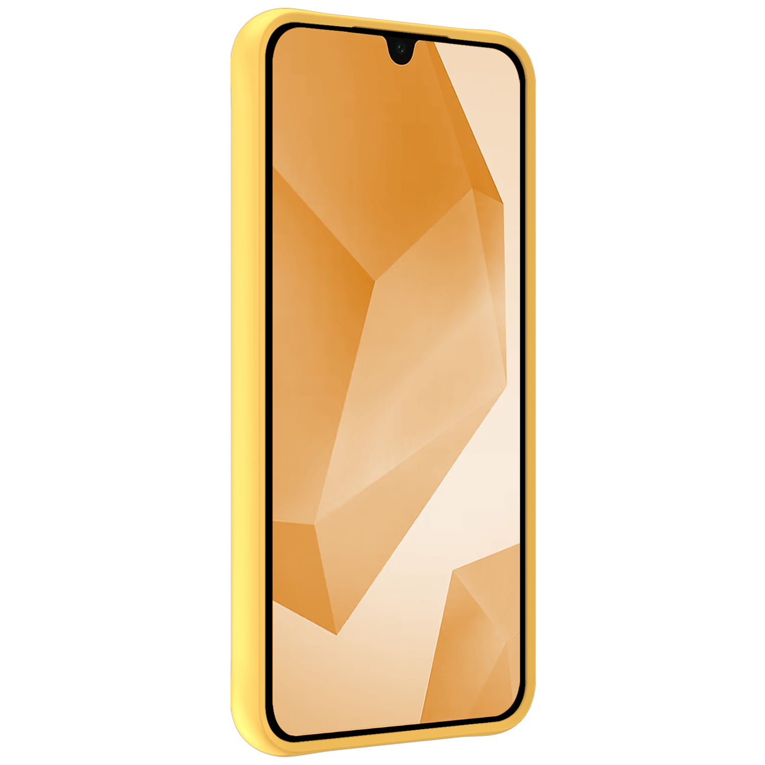 Nomfy Hoesje Geschikt voor Samsung A16 Hoesje Siliconen Cover Case Met Screenprotector - Hoes Geschikt voor Samsung Galaxy A16 Hoes Back Case - Geel