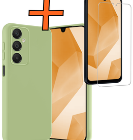 Nomfy Nomfy Samsung Galaxy A16 Hoesje Siliconen Met Screenprotector - Groen