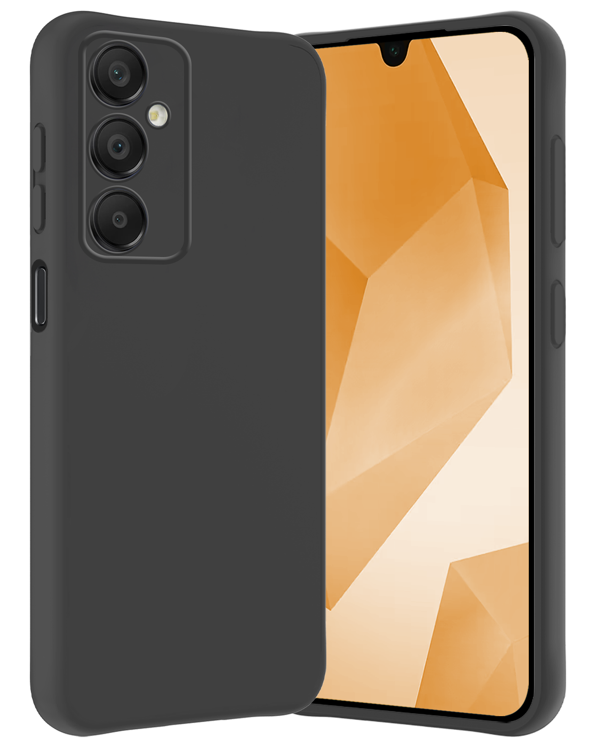 Nomfy Hoesje Geschikt voor Samsung A16 Hoesje Siliconen Cover Case - Hoes Geschikt voor Samsung Galaxy A16 Hoes Back Case - Zwart