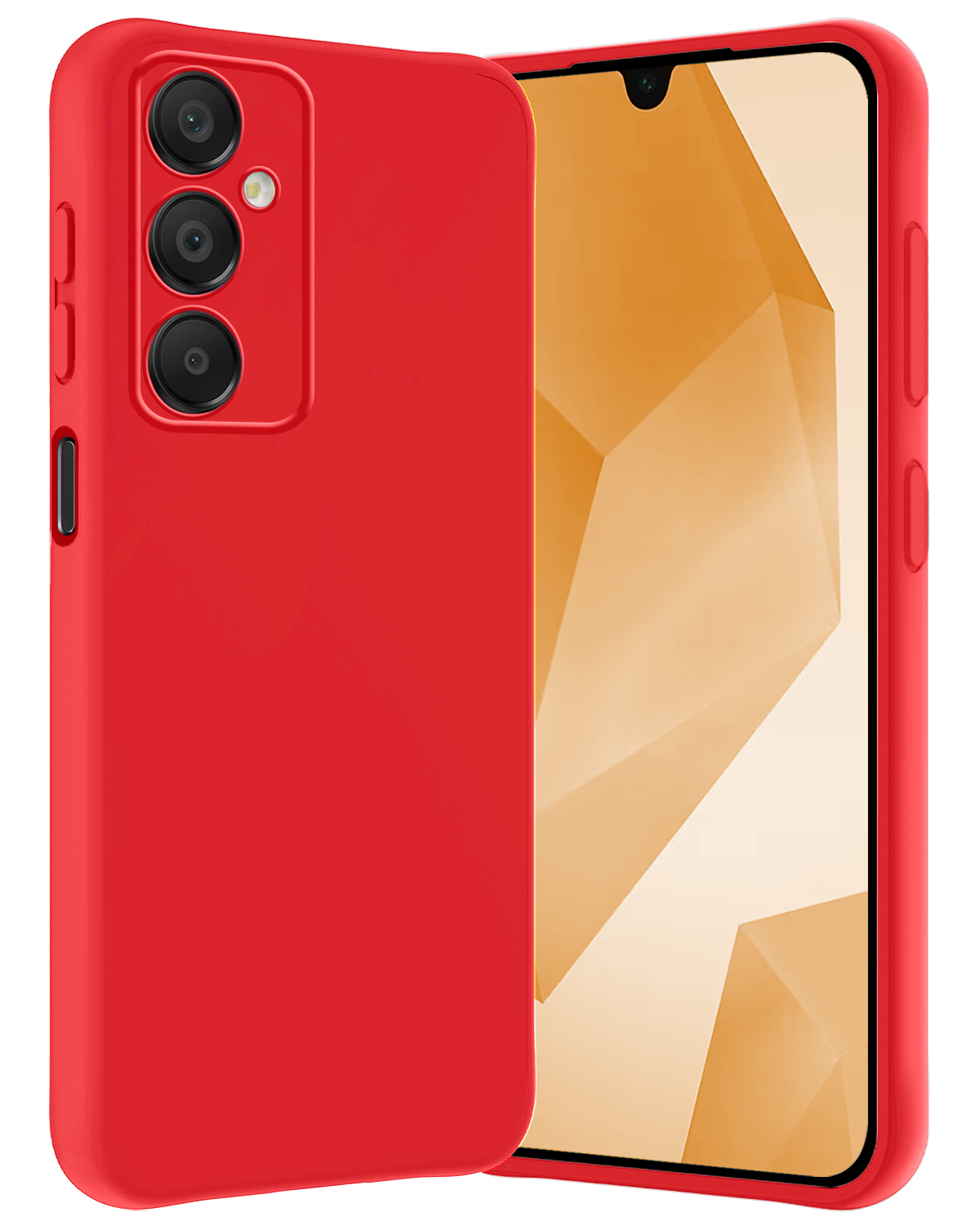Nomfy Hoesje Geschikt voor Samsung A16 Hoesje Siliconen Cover Case - Hoes Geschikt voor Samsung Galaxy A16 Hoes Back Case - Rood