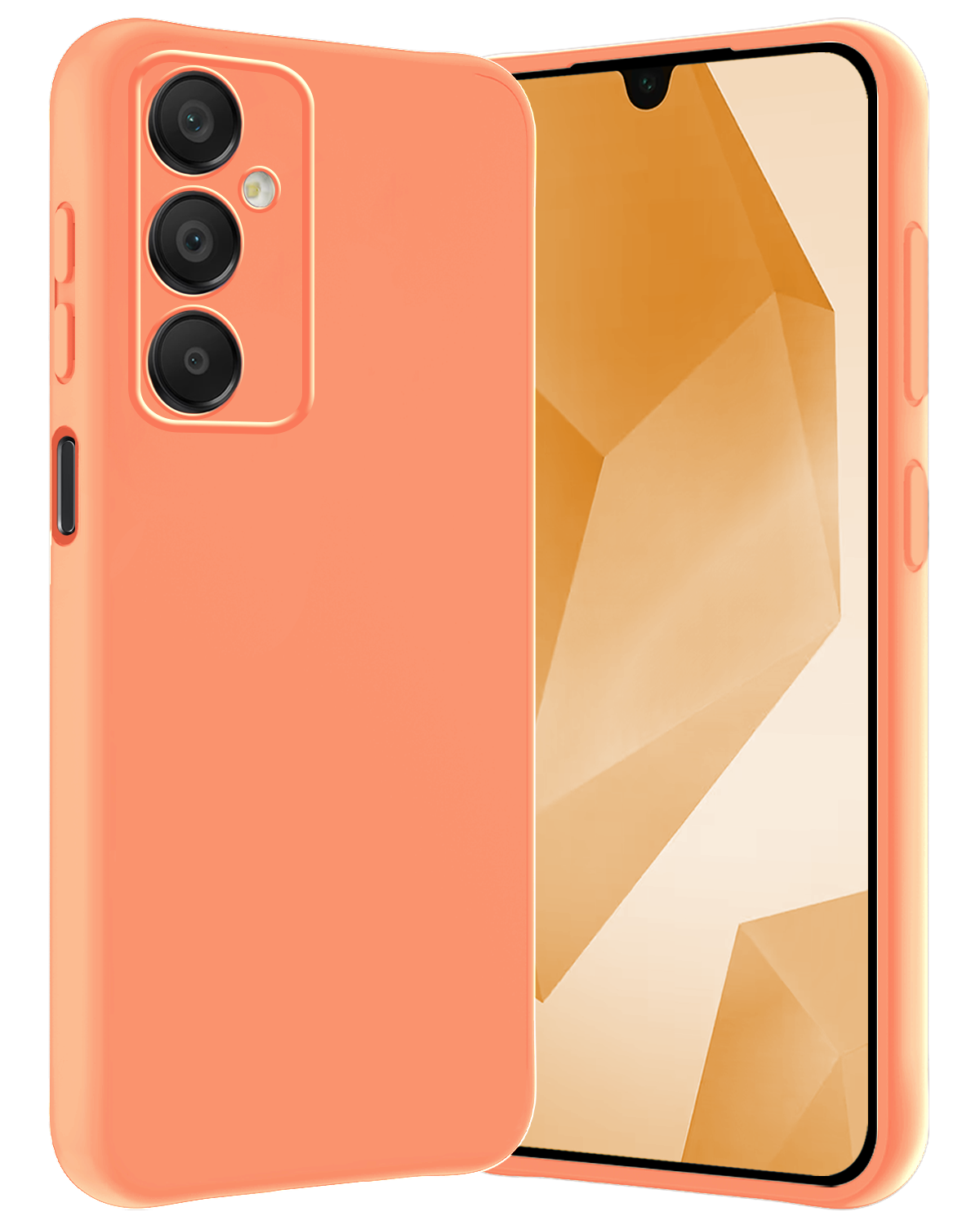 Nomfy Hoesje Geschikt voor Samsung A16 Hoesje Siliconen Cover Case - Hoes Geschikt voor Samsung Galaxy A16 Hoes Back Case - Perzik