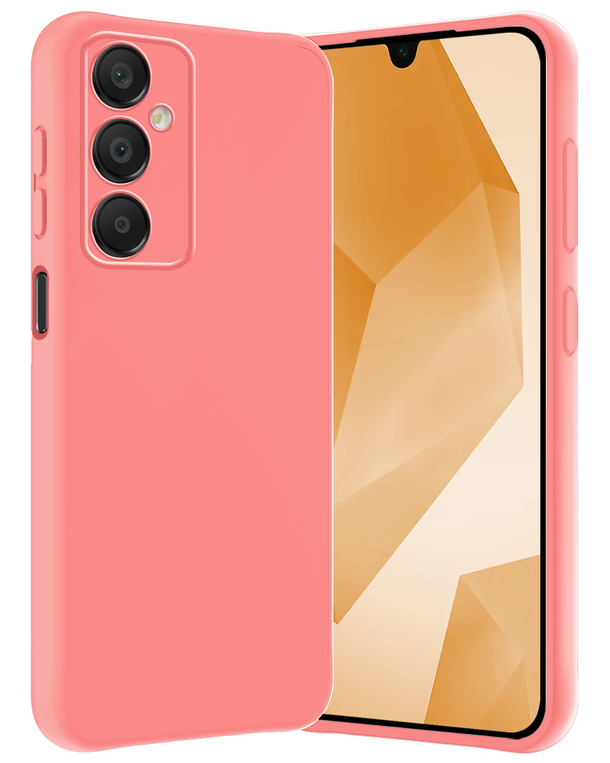 Nomfy Hoesje Geschikt voor Samsung A16 Hoesje Siliconen Cover Case - Hoes Geschikt voor Samsung Galaxy A16 Hoes Back Case - Lichtroze