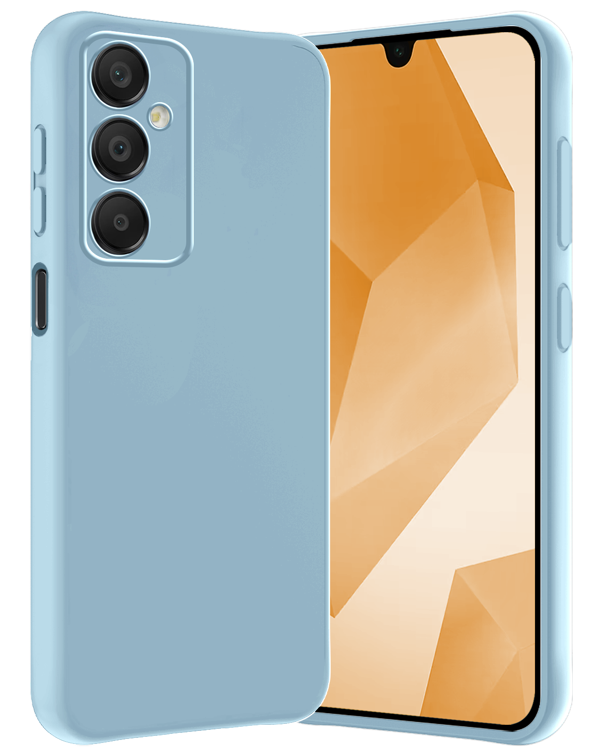 Nomfy Hoesje Geschikt voor Samsung A16 Hoesje Siliconen Cover Case - Hoes Geschikt voor Samsung Galaxy A16 Hoes Back Case - Lichtblauw