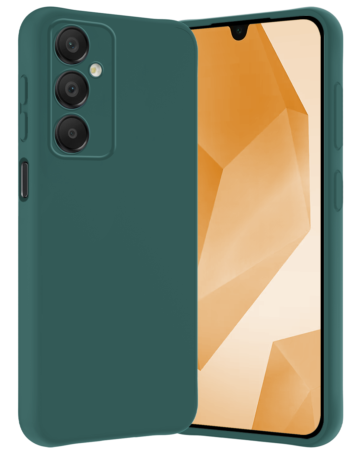 Nomfy Hoesje Geschikt voor Samsung A16 Hoesje Siliconen Cover Case - Hoes Geschikt voor Samsung Galaxy A16 Hoes Back Case - Donkergroen