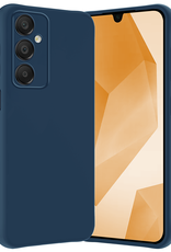Nomfy Hoesje Geschikt voor Samsung A16 Hoesje Siliconen Cover Case - Hoes Geschikt voor Samsung Galaxy A16 Hoes Back Case - Donkerblauw