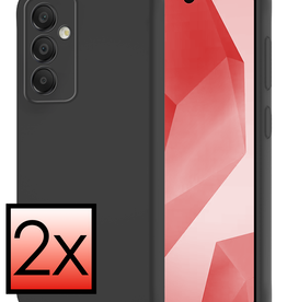 NoXx NoXx Samsung Galaxy A16 Hoesje Siliconen - Zwart - 2 PACK