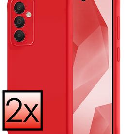 NoXx NoXx Samsung Galaxy A16 Hoesje Siliconen - Rood - 2 PACK