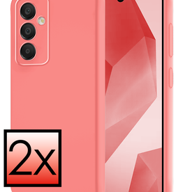 NoXx NoXx Samsung Galaxy A16 Hoesje Siliconen - Lichtroze - 2 PACK