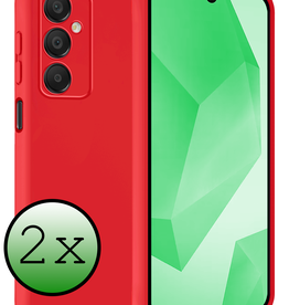BASEY. BASEY. Samsung Galaxy A16 Hoesje Siliconen - Rood - 2 PACK
