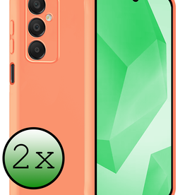 BASEY. BASEY. Samsung Galaxy A16 Hoesje Siliconen - Perzik - 2 PACK