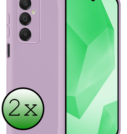BASEY. BASEY. Samsung Galaxy A16 Hoesje Siliconen - Lila - 2 PACK