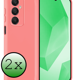 BASEY. BASEY. Samsung Galaxy A16 Hoesje Siliconen - Lichtroze - 2 PACK