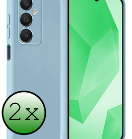 BASEY. BASEY. Samsung Galaxy A16 Hoesje Siliconen - Lichtblauw - 2 PACK