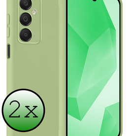 BASEY. BASEY. Samsung Galaxy A16 Hoesje Siliconen - Groen - 2 PACK