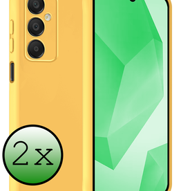BASEY. BASEY. Samsung Galaxy A16 Hoesje Siliconen - Geel - 2 PACK