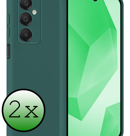 BASEY. BASEY. Samsung Galaxy A16 Hoesje Siliconen - Donkergroen - 2 PACK