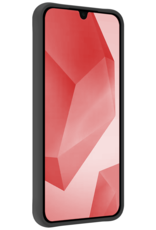 NoXx Hoes Geschikt voor Samsung A16 Hoesje Cover Siliconen Back Case Hoes Met 2x Screenprotector - Zwart