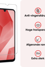 NoXx Hoes Geschikt voor Samsung A16 Hoesje Cover Siliconen Back Case Hoes Met 2x Screenprotector - Lila
