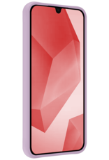 NoXx Hoes Geschikt voor Samsung A16 Hoesje Cover Siliconen Back Case Hoes Met 2x Screenprotector - Lila